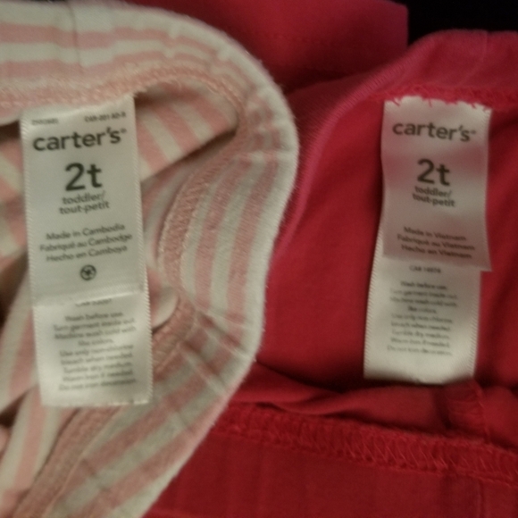 4 cute pairs of 2T Carter's pants, VGUC - Picture 6 of 9